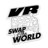 VR Swap The World - White - Sticker