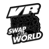 VR Swap The World - Black - Sticker